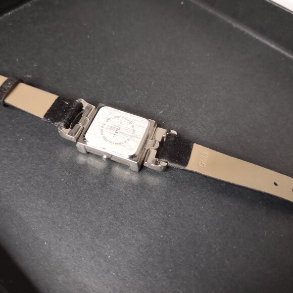 Black And Silver Tone Analog Roman Numeral Watch - Picture 10 of 14